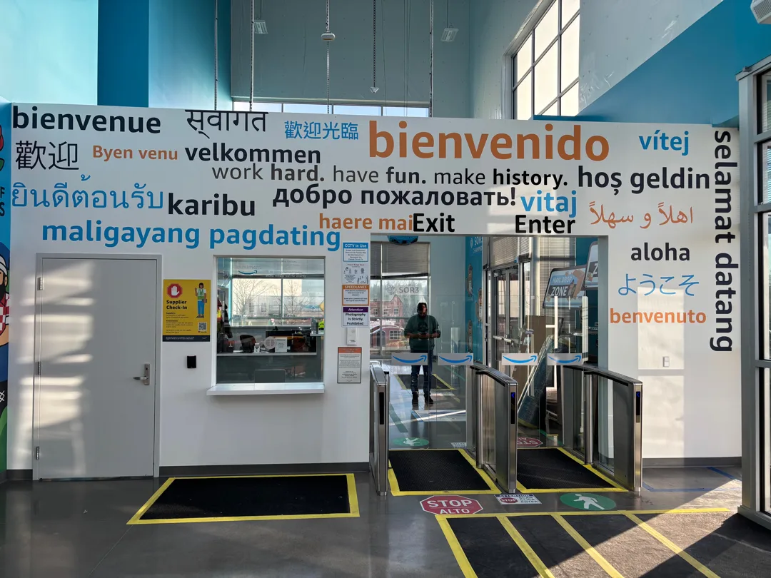 Health Center Walls Amazon SOR3 installation