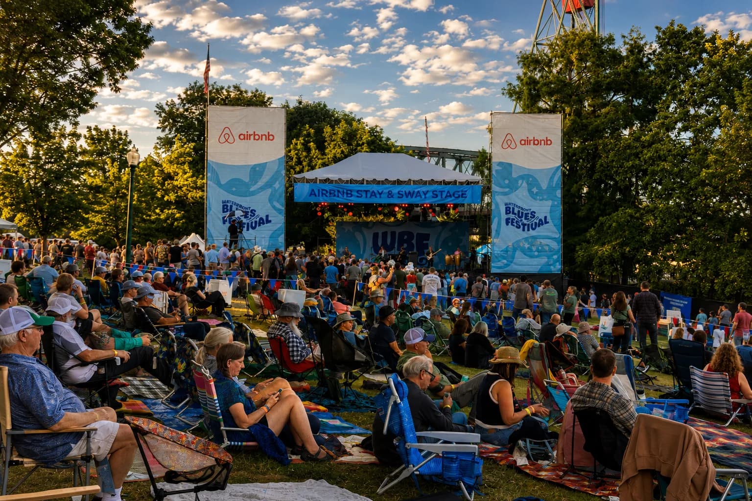 Large outdoor branded event installation serving a national audience
