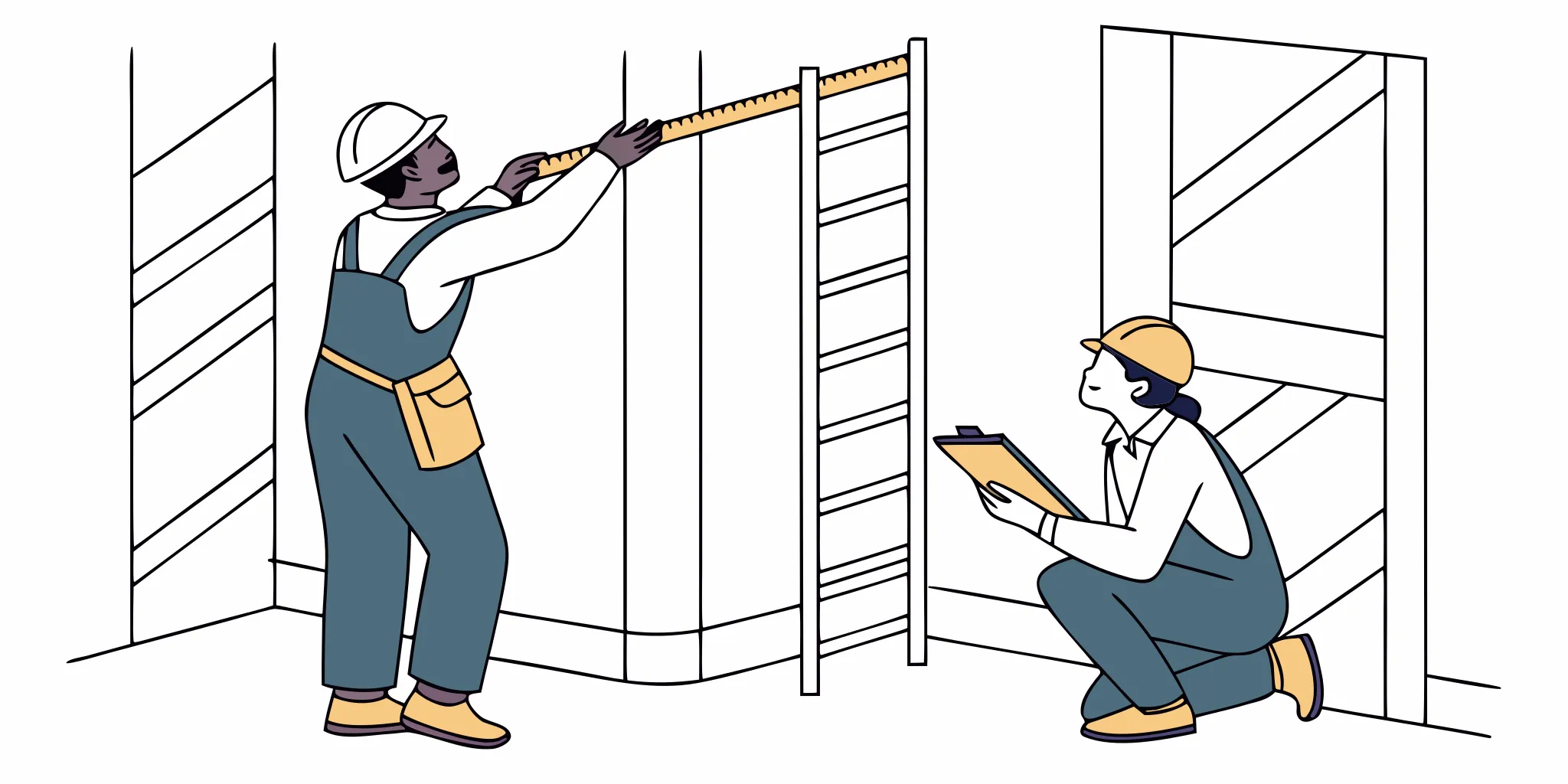 Commercial vinyl installation site survey checklist measurement process